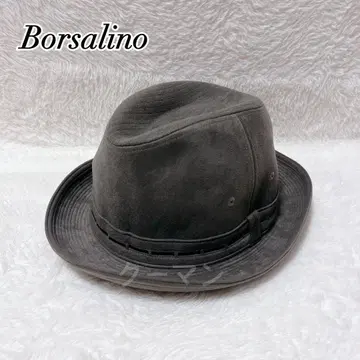 [ 미사용 ] Borsalino 볼사리노 중절모 카키