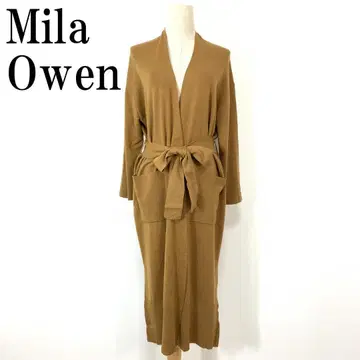 Mila Owen 롱 니트 가디건 브라운 0 B8690
