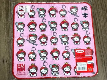 닛코 도치기 한정판 헬로키티 거즈 타월 미니 타월 지역 한정판 딸기