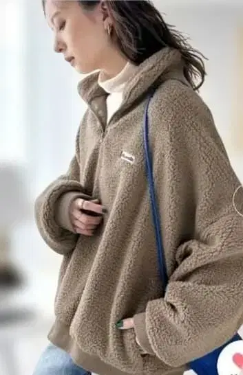 JAVA 하프 지퍼 보아 자켓 L