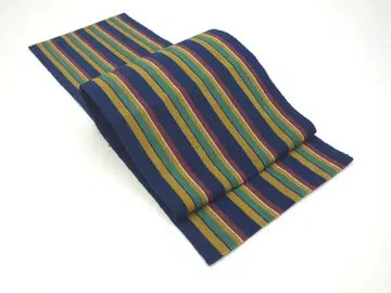 중고 미사용 세련된 팔촌 오비 줄무늬 네이비 컬러 N71027-16