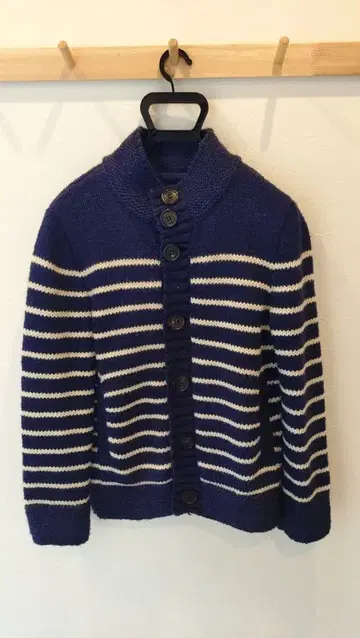 블루블루 BlueBlue 카우친 가디건 S 보더