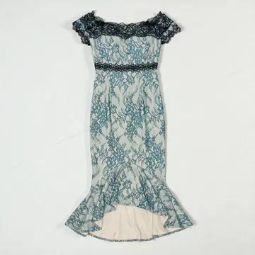 VANESSA HEART 바네사 하트 전체 레이스 머메이드 미디엄 드레스