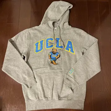 UCLA 그레이 후드 부착 후드티