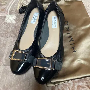 HIMIKO 소가죽 발레 슈즈 23.5 블랙