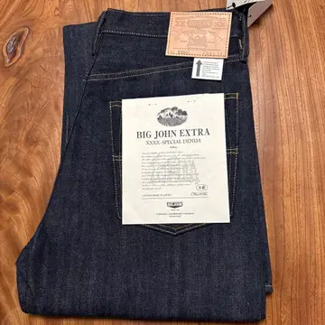 BIG JOHN XX001 천연 아이젠 데님 팬츠