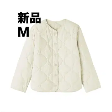 이번 시즌 모델 무인양품 포근한 솜 누빔 퀼팅 자켓 여성 M 아이보리