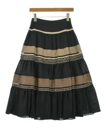 HIROKO KOSHINO 롱 맥시 길이 스커트 여성용