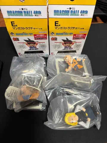 드래곤볼 제일복권 E상 손오공 18호 크리링 2종 세트