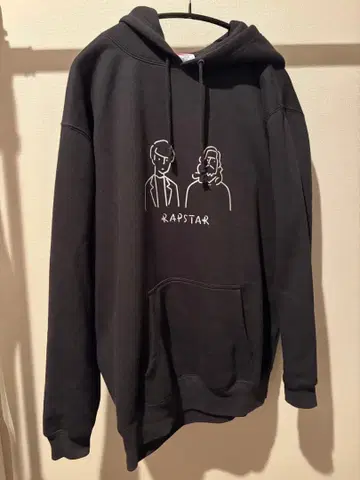 Creepy Nuts RAPSTAR 후드 부착 맨투맨 블랙