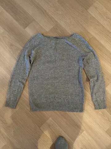 나카가와 마사시치 상점 그레이 긴팔 캐시미어 니트