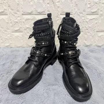 [ 미사용 ] ZARA 엔지니어 부츠 부츠 y2k 39 사이즈