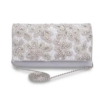 택 포함 새상품 녹틸루카 파티 백 결혼식 숄더 그레이