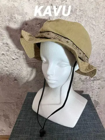 KAVU 아웃도어 햇 조정 가능 스트랩 캡 사파리 햇