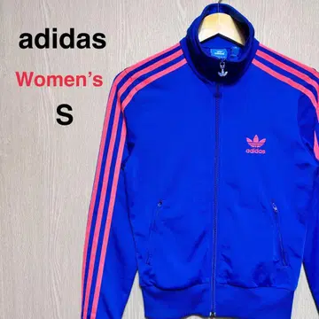 아디다스 오리지널 트랙 자켓 여성용 S 블루 자수 로고