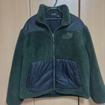 PUMA 집업 자켓 블랙/올리브