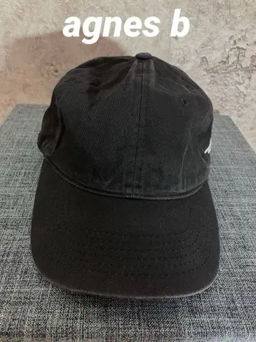 agnes b 아네스베 로고 캡 모자 골프 캡 자수 로고