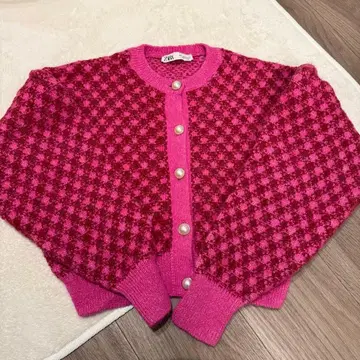 ZARA 핑크 가디건