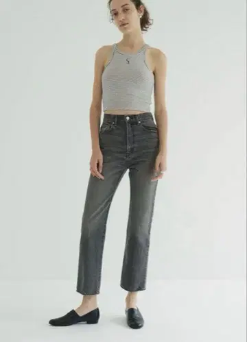 CLANE CENTNR PRESS STRAIGHT DENIM PANTS