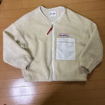 MILKFED. 플리스 자켓 크림색