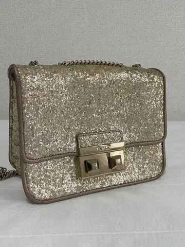 Furla 골드 숄더백 보관백 포함 파티백