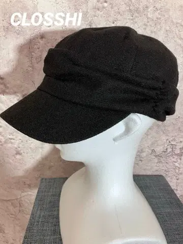 CLOSSHI 개더가 달린 울풍 헌팅 캡 모자