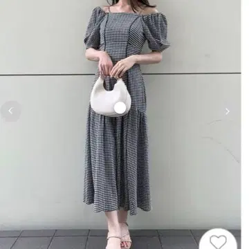 스나이델 디자인컷 원피스 체크