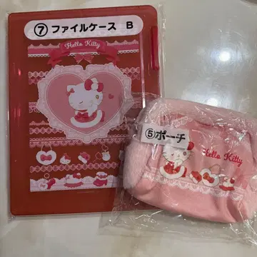 헬로키티 뽑기 파우치 파일 케이스 세트