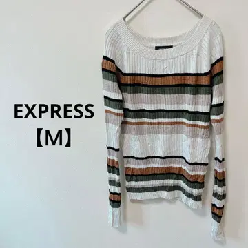 1점 EXPRESS [M] 스트라이프 긴팔 니트