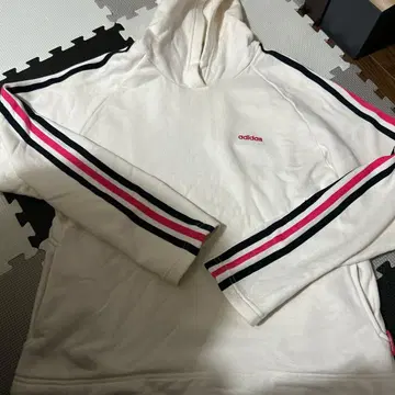 adidas 스트라이프 후드 부착 후드티