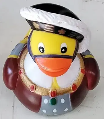 군복풍 오리 피규어 러버덕