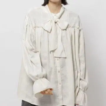 니코앤드 2way 보타이 체크 블라우스 즉시 구매