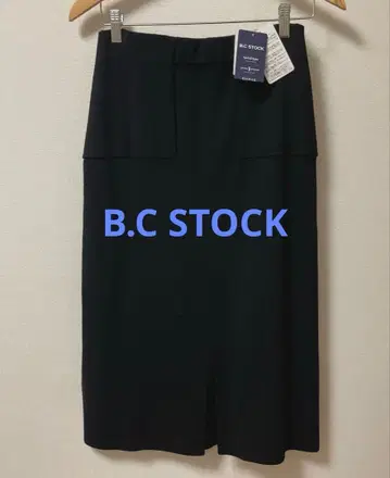 B.C STOCK 블랙 니트 스커트