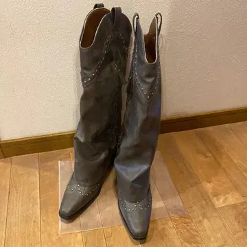 웨스턴 부츠 L 브라운