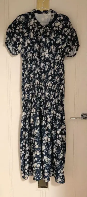 코코딜 반팔 롱 원피스