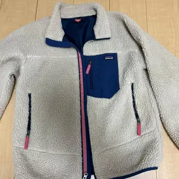 Patagonia 플리스 자켓 크림/네이비