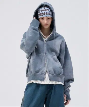 soerte Heavy weight zip-up hoodie