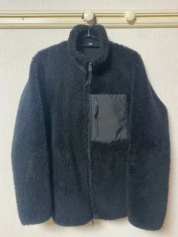 UNIQLO 방풍 아우터 플리스 자켓 M 블랙
