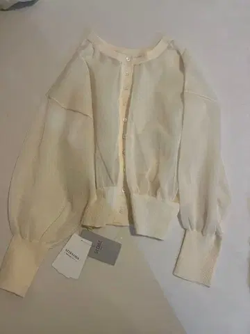 [ 미사용 새상품 ] 슬로브 이에나 시어 라미 가디건 정가 1만 1천엔