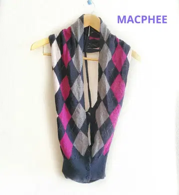 [ MACPHEE ] 변형 레이스업 베스트 아가일