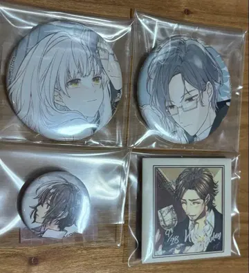 캔뱃지 세트, 어둠색의 마주, 절대 계급 학원, 환주 찻집 앙샹테