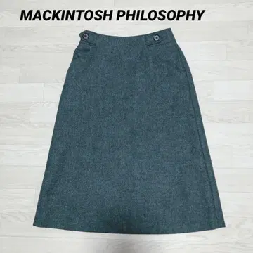 새상품급 매킨토시 철학 MOON 트위드 울 A라인 스커트