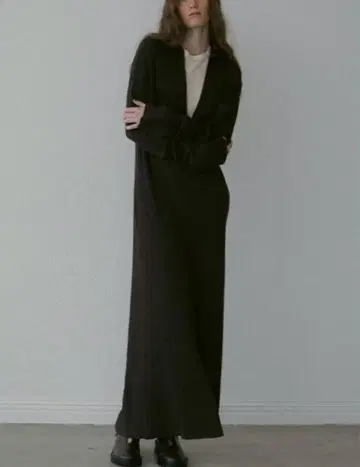 ETRE TOKYO 롱 니트 원피스 S 블랙