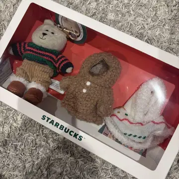 [내일 발송] STARBUCKS 크리스마스 봉제 인형 세트