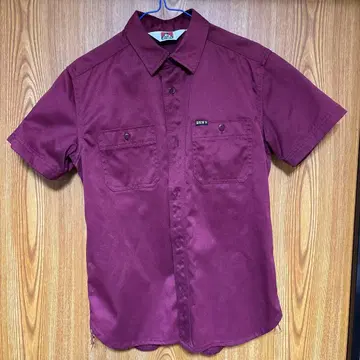 Ben Davis 버건디 워크 셔츠 M