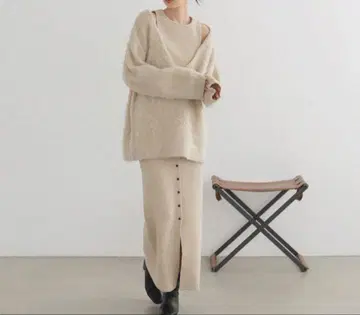 LIAN LIAN x ayano uemura 니트 스커트 세트