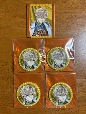 미남 전국 도쿠가와 이에야스 트레이딩 카드 캔 배지