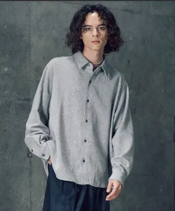 Casper John 바리아스 루즈 셔츠 -울 믹스-