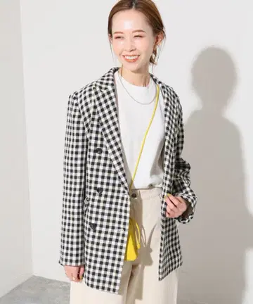 SLOBE IENA 깅엄 체크 자켓