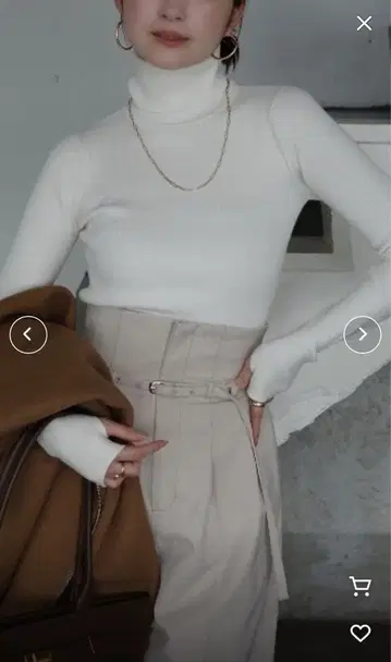 anuans 캐시미어 혼방 핏 리브 니트탑